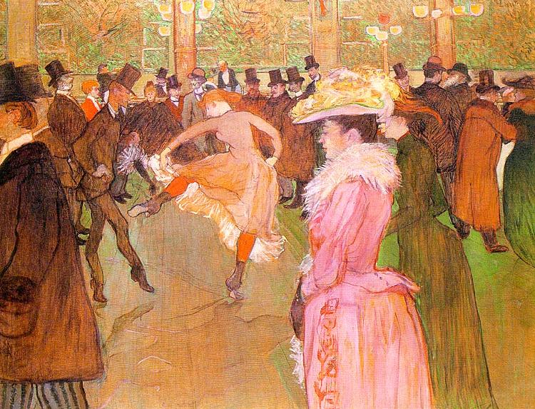  Henri  Toulouse-Lautrec Training of the New Girls by Valentin at the Moulin Rouge oil painting image